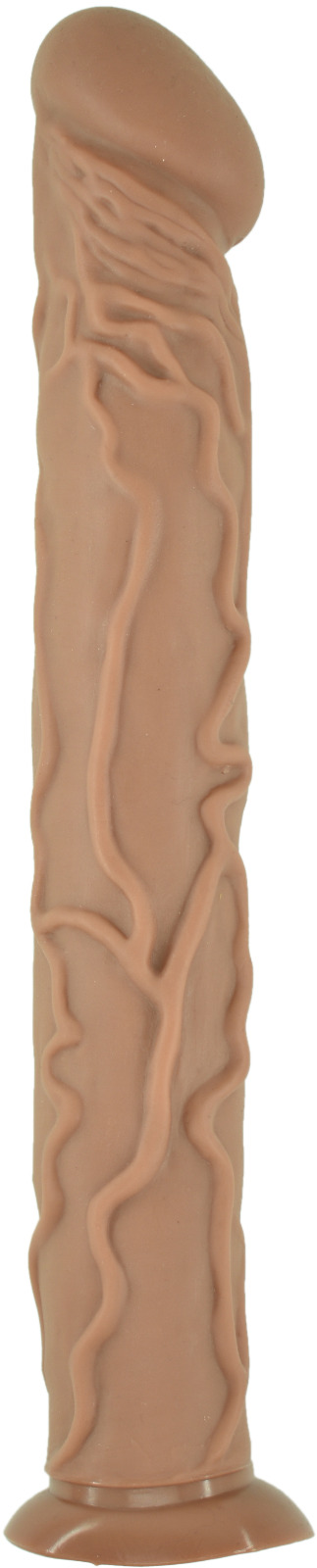 Dildo Realist Big Dream cu Ventuza, PVC, Maro, 34.5 cm, Mokko Toys, #1, Erotic24.ro
