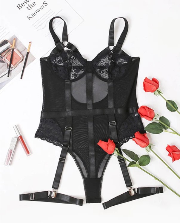 Body Wendy Negru, S, JGF Lingerie, #3, Erotic24.ro