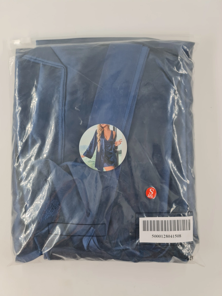 Set Halat si Rochie Albastru, S, #4, Erotic24.ro