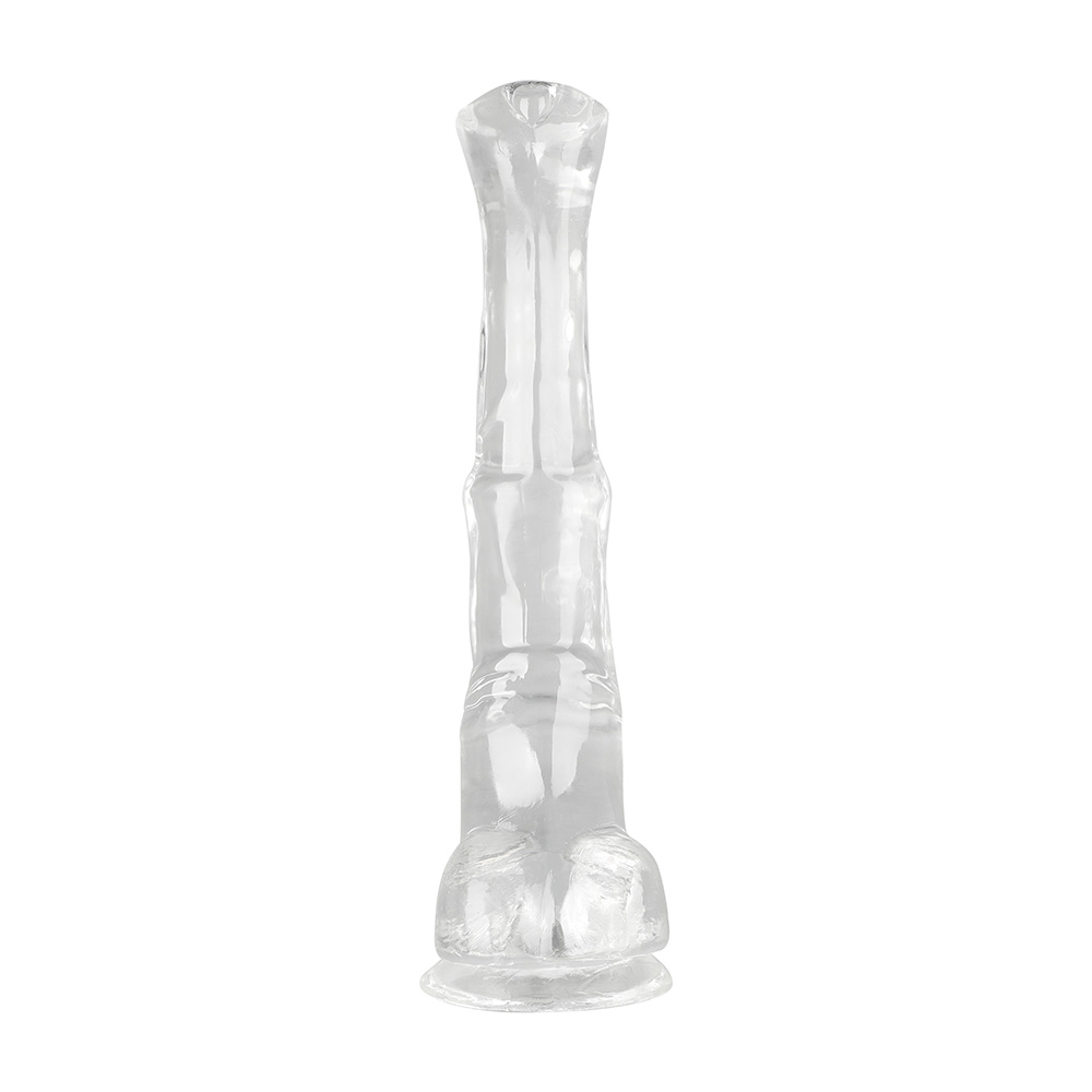 Dildo Huge Horse, Transparent, 28.5 cm, Guilty Toys, #4, Erotic24.ro