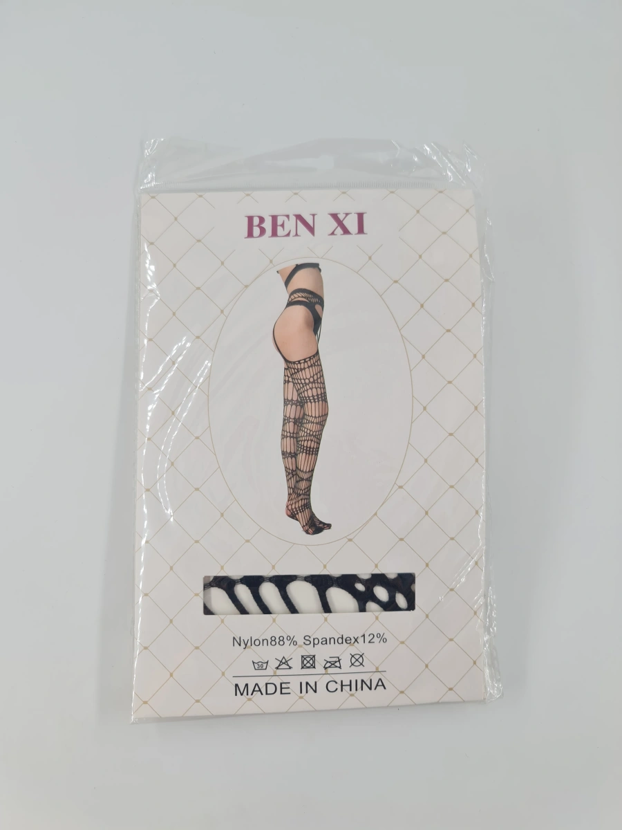 Ciorapi Efect Portjartier Elise, Negru, S-L, Nr. 3, Erotic24.ro