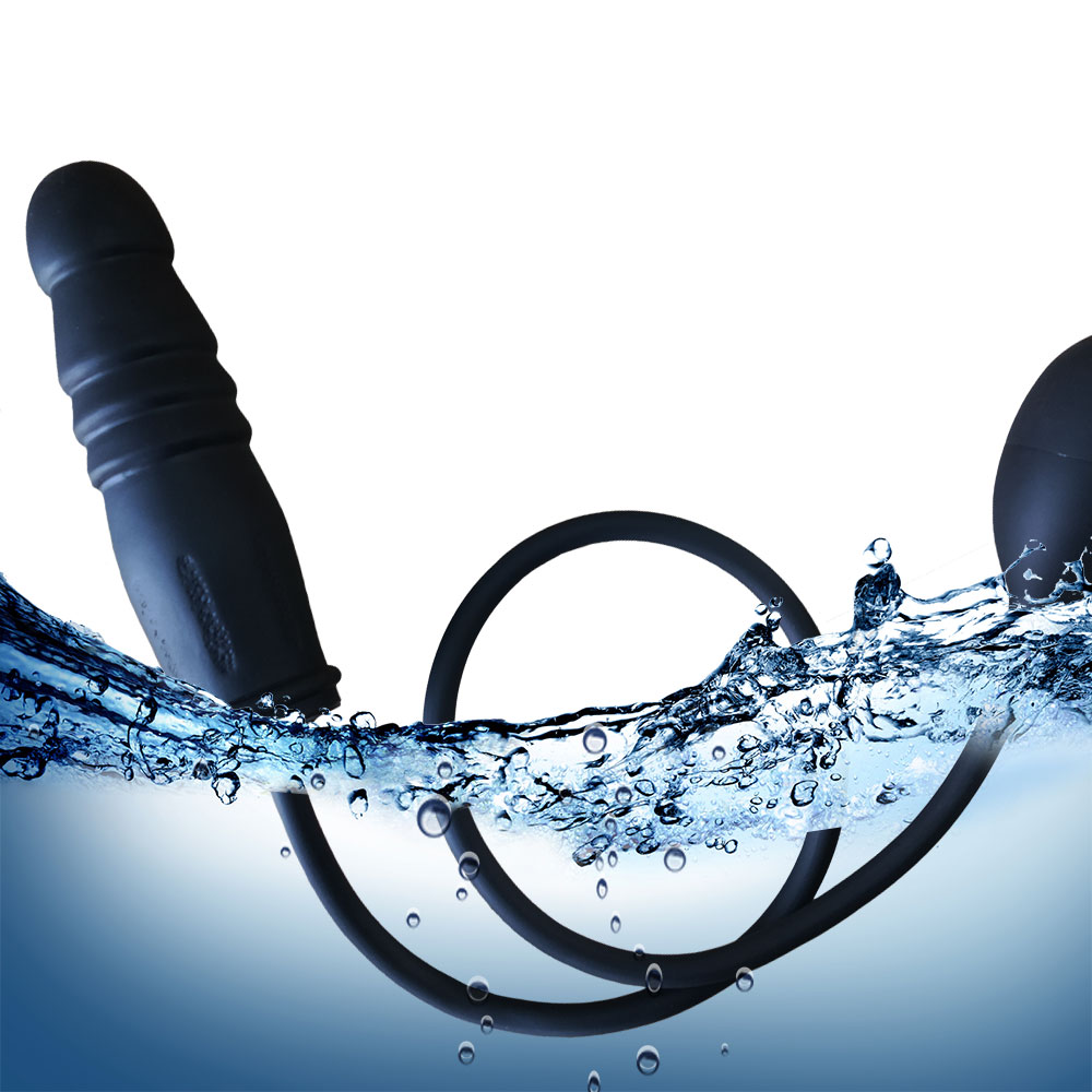 Dildo Gonflabil cu Balon, Negru, 16 cm, Guilty Toys, #3, Erotic24.ro