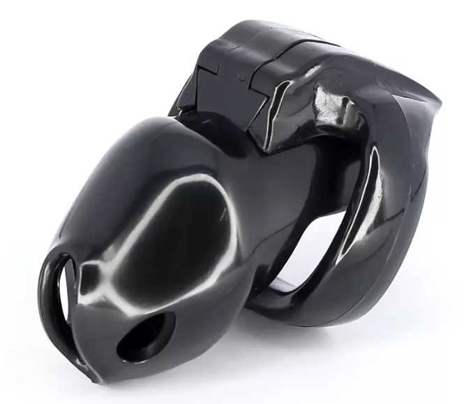 Cusca de Castitate Prison Male, Negru, Mokko Toys, Nr. 3, Erotic24.ro