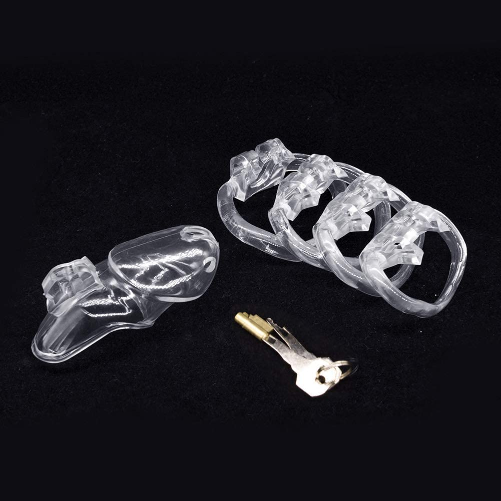 Cusca de Castitate Prison Male, Transparenta, Mokko Toys, #2, Erotic24.ro