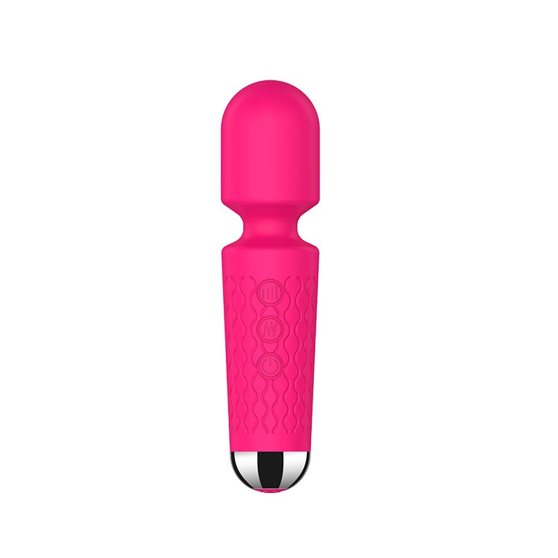 Vibrator Masaj Luna Small 20 Moduri Vibratii+8 Intensitati de Viteza, USB, Silicon, Roz, 15 cm