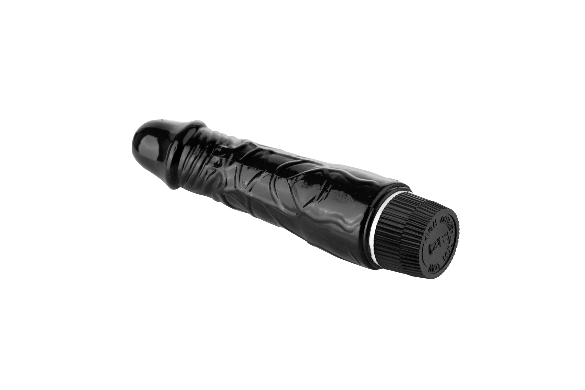 Vibrator Realist Cleopatra, Multispeed, TPE,  Negru, 18.5 cm, Passion Labs, #4, Erotic24.ro