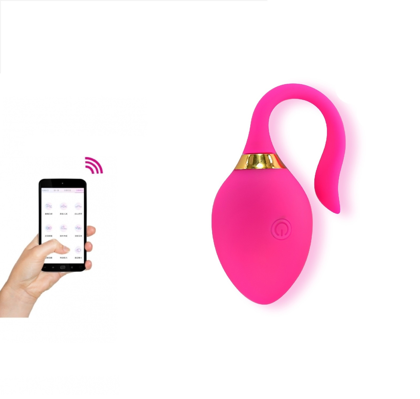 Ou Vibrator Lizzy, Bluetooth Control, Silicon, Roz, Free App, Guilty Toys, #1, Erotic24.ro