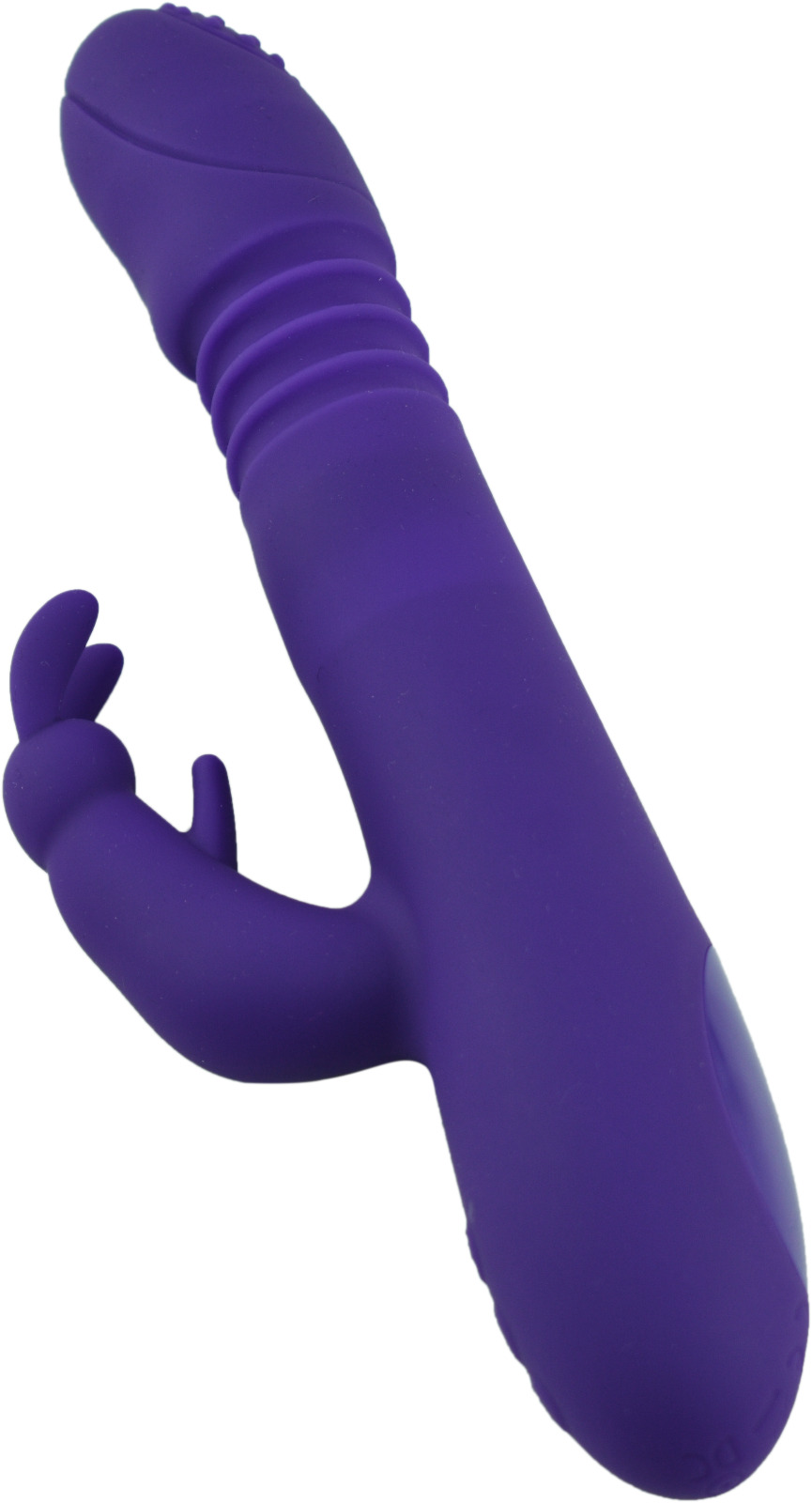Vibrator Rabbit Thrusting&Vibrating, Silicon, USB, Mov, 22 cm, Mokko Toys, #1, Erotic24.ro