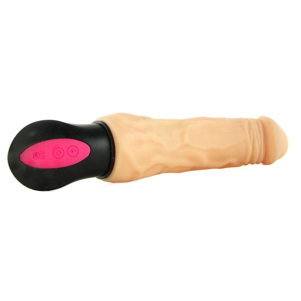 Vibrator Realist Bendable Axel 12 Moduri, TPE, 25 cm, Natural, Mokko Toys, #2, Erotic24.ro
