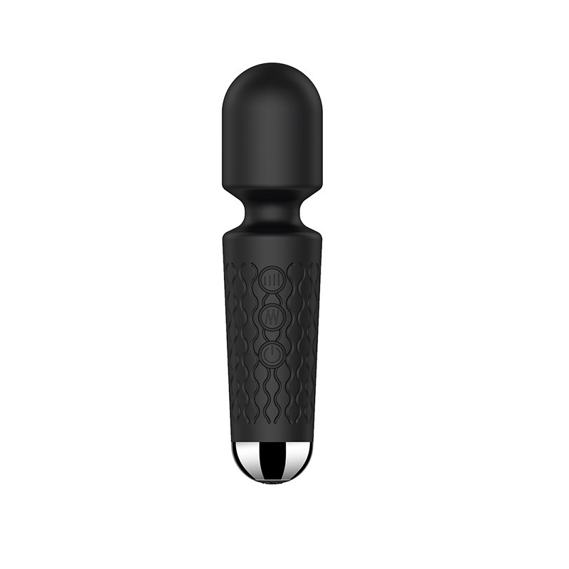 Vibrator Masaj Luna Small 20 Moduri Vibratii+8 Intensitati de Viteza, USB, Silicon, Negru, 15 cm