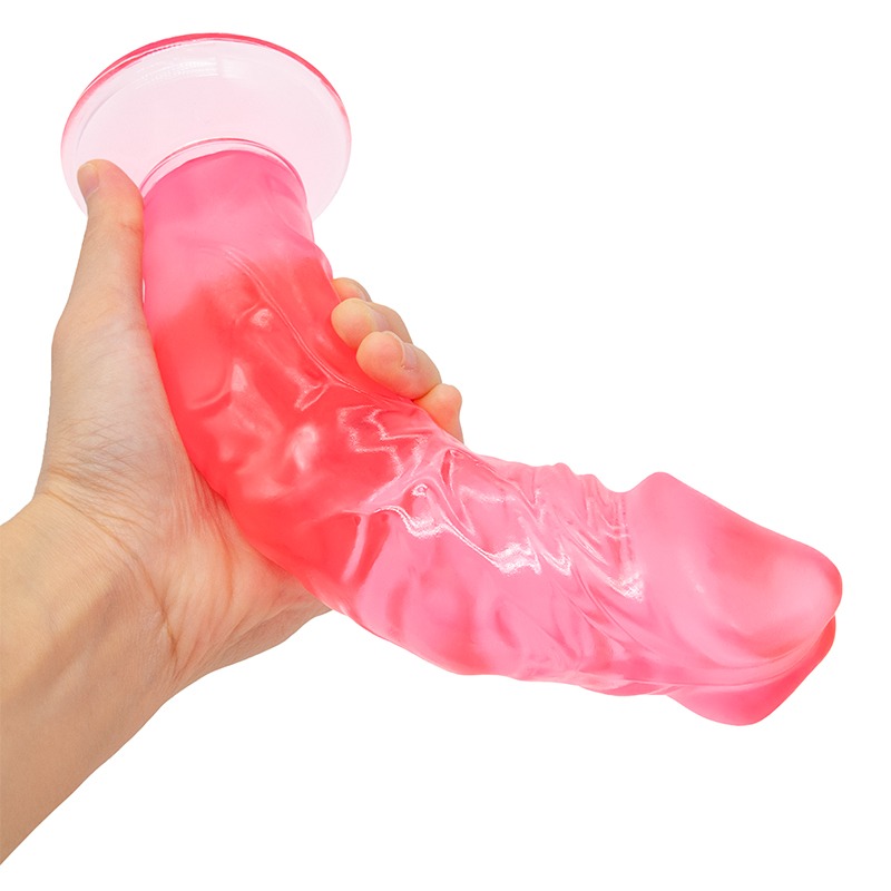 Dildo Realist cu Ventuza Jack, PVC, 22 cm, Roz, Mokko Toys, Nr. 2, Erotic24.ro