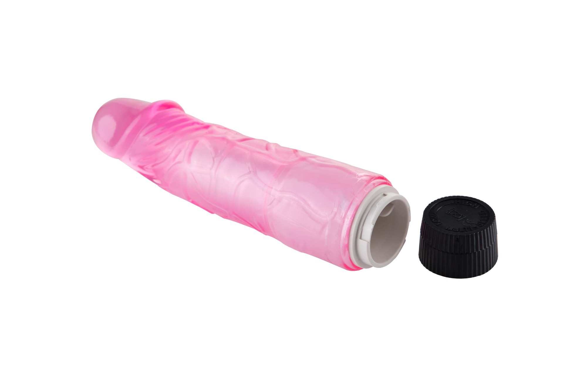 Vibrator Realist Cleopatra, Multispeed, TPE,  Roz, 18.5 cm, Passion Labs, #5, Erotic24.ro