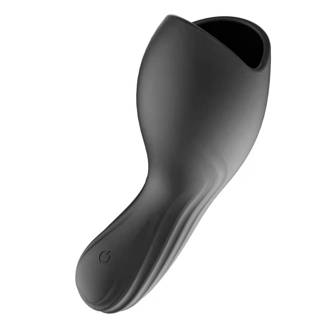 Stimulator Barbati Glans Trainer, 10 Moduri Vibratii, Silicon, USB, Negru, #2, Erotic24.ro