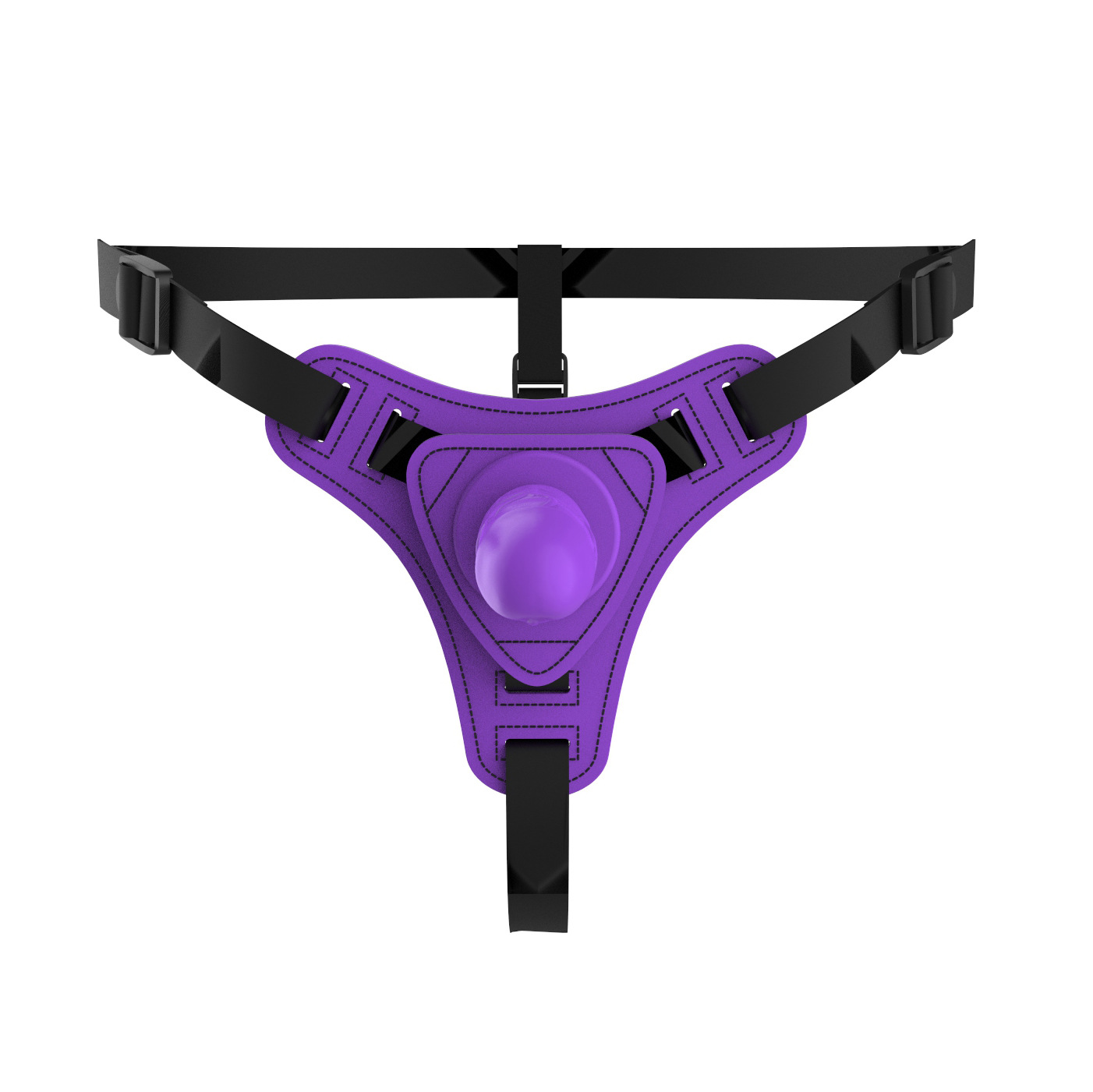 Strap-on cu Dildo Realist, Silicon, Mov, Passion Labs, #2, Erotic24.ro