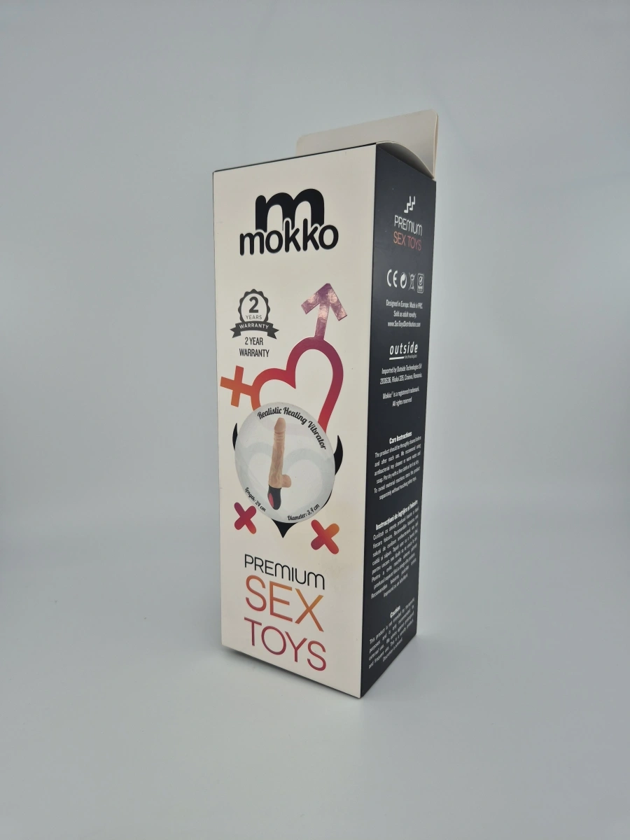 Vibrator Realist Bendable Adan 12 Moduri Vibratii, TPE, 24 cm, Natural, Mokko Toys, #6, Erotic24.ro