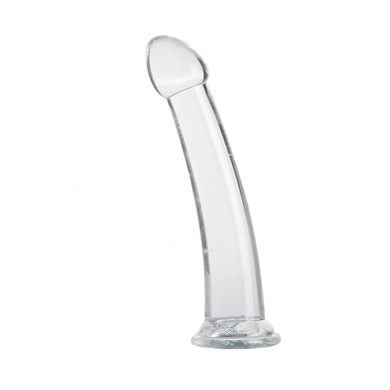 Dildo Clasic cu Ventuza Small, PVC, Transparent, 18 cm, Mokko Toys, #1, Erotic24.ro