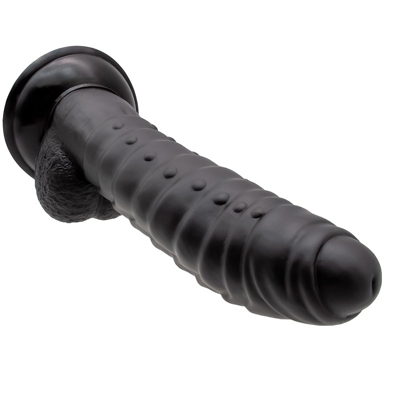 Dildo Realist Fantastic Beast Negru, 19.5 cm, Mokko Toys, Nr. 6, Erotic24.ro