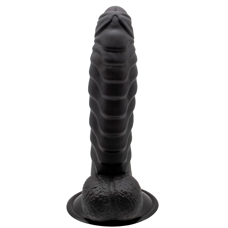 Dildo Realist Fantastic Beast Negru, 19.5 cm, Mokko Toys, Nr. 2, Erotic24.ro