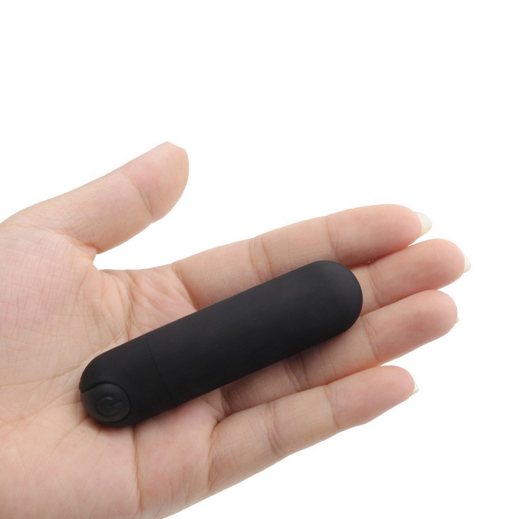 Glont Vibrator Terry 10 Moduri Vibratii, ABS, Negru, 7.5 cm, Passion Labs, #3, Erotic24.ro
