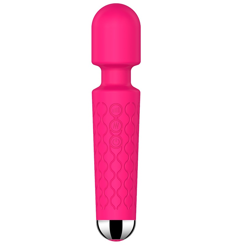 Vibrator Masaj Luna 20 Moduri Vibratii+8 Intensitati de Viteza, USB, Silicon, Roz