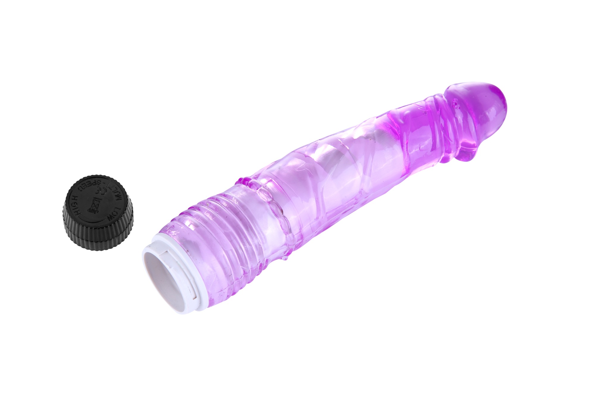 Vibrator Realist Lina, Multispeed, TPE, 20 cm, Mov, Passion Labs, #6, Erotic24.ro