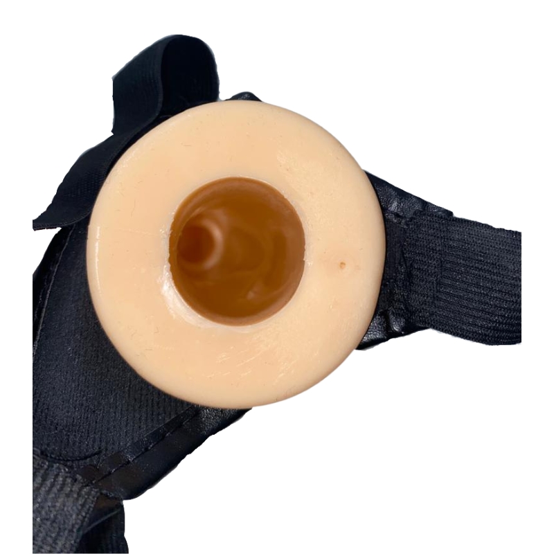 Strap-On Hollow Ethan, PVC, Natural, 16.5 cm, Mokko Toys, Nr. 2, Erotic24.ro