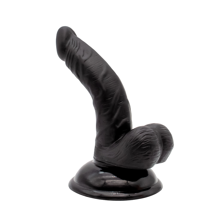 Mini Dildo Realist Aegon cu Ventuza, PVC, Negru, 13 cm, Passion Labs, #2, Erotic24.ro