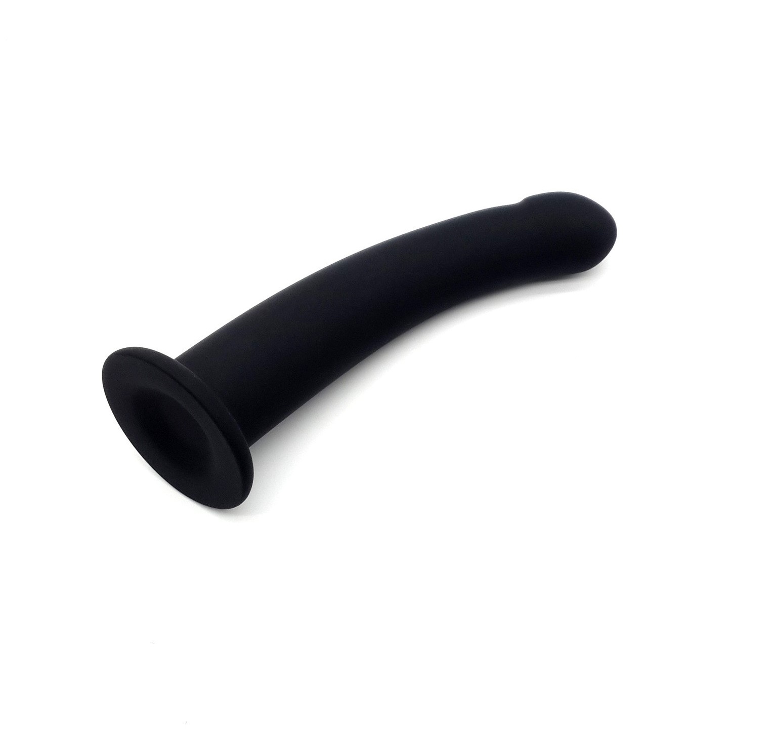 Dildo Arched Large Silicon Negru 19 cm Passion Labs, #2, Erotic24.ro