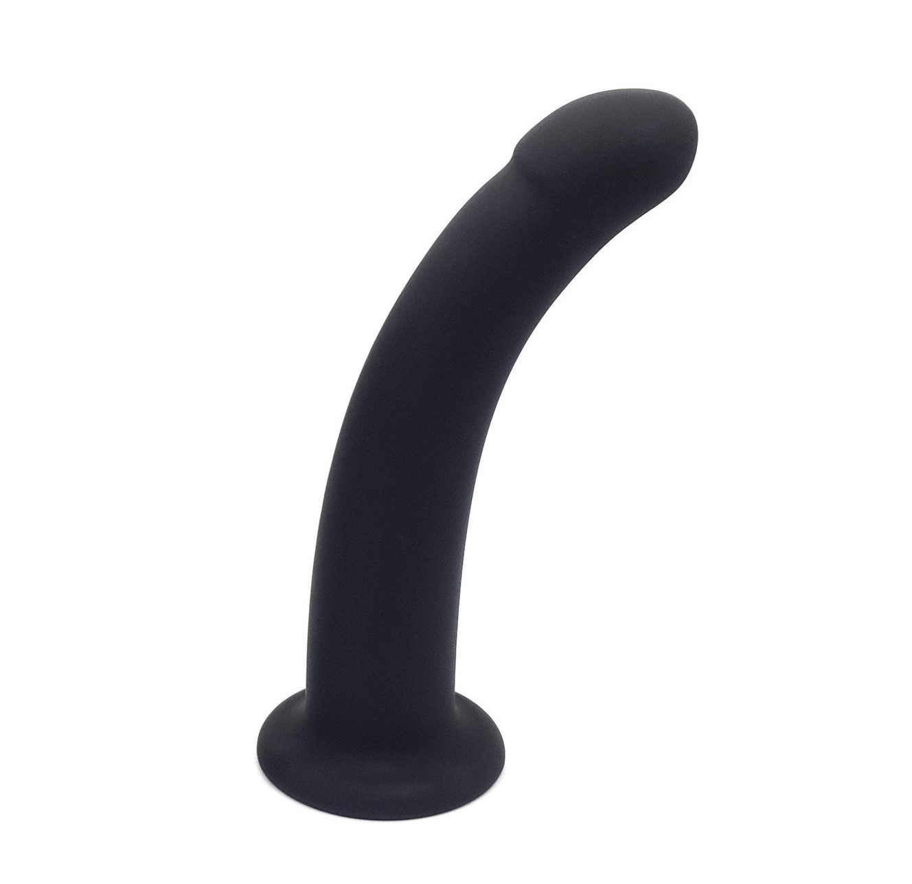Dildo Arched Large Silicon Negru 19 cm Passion Labs, #1, Erotic24.ro