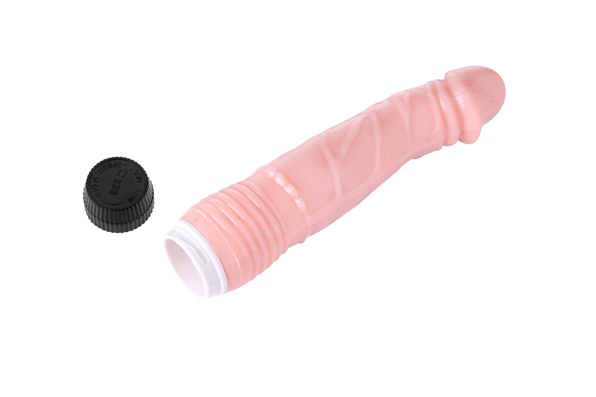 Vibrator Realist Lina, Multispeed, TPE, 20 cm, Natural, Passion Labs, Nr. 5, Erotic24.ro