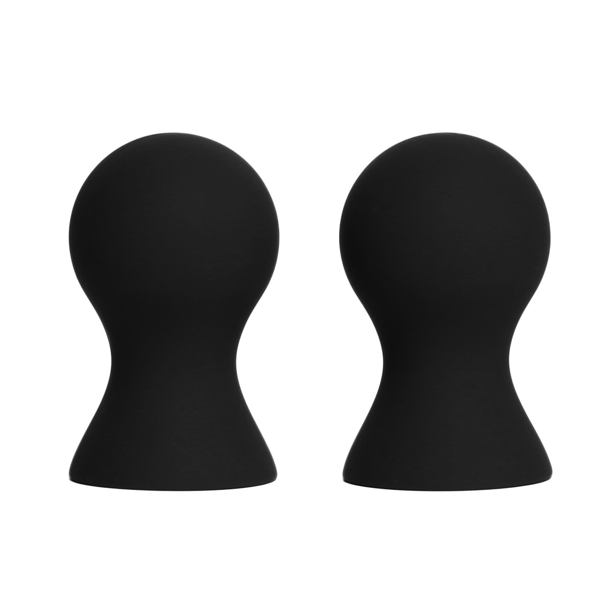 2 Pompe Pentru Sfarcuri, Silicon, Negru, Mokko Toys, Nr. 2, Erotic24.ro