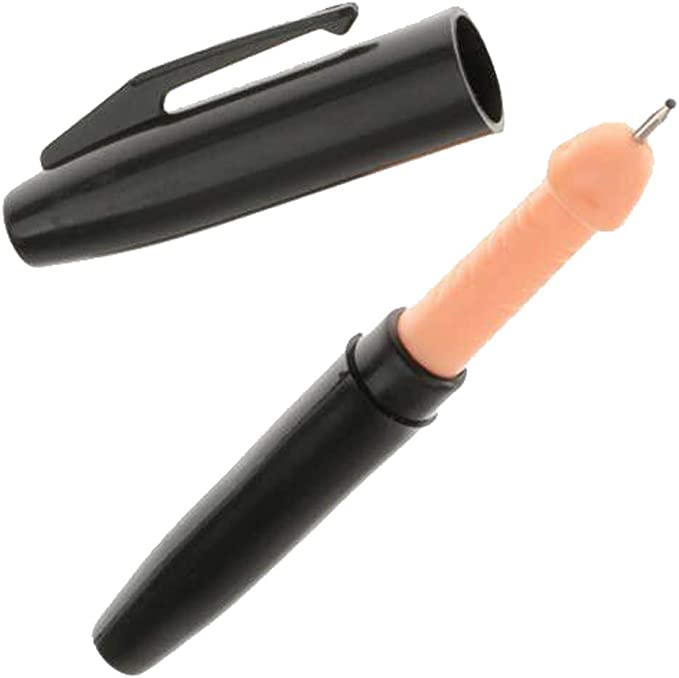 Pix cu Design Penis, 11 cm, Negru, Nr. 1, Erotic24.ro