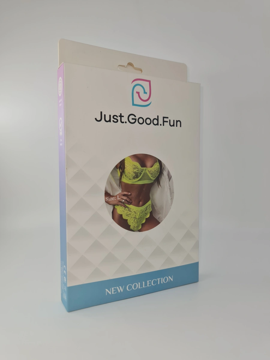 Set 2 Piese Lenjerie, Verde Neon, L, JGF Lingerie, #3, Erotic24.ro