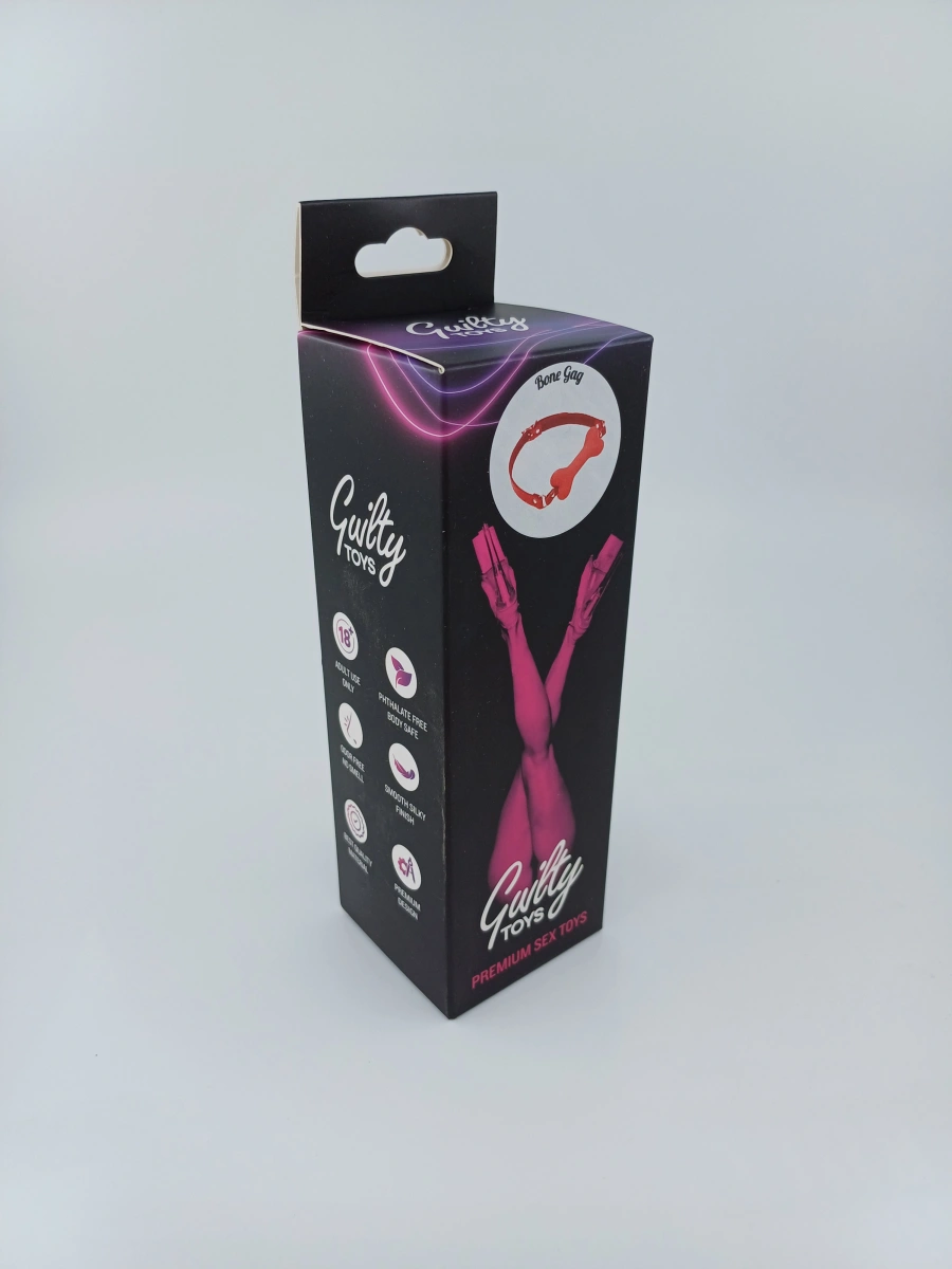 Calus cu Os din Silicon, Rosu, Guilty Toys, #2, Erotic24.ro