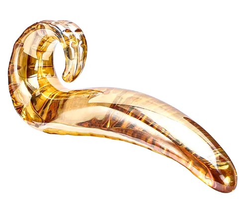 Dildo Tentacle, Sticla, Auriu, 20 cm, Pasion Labs, #4, Erotic24.ro