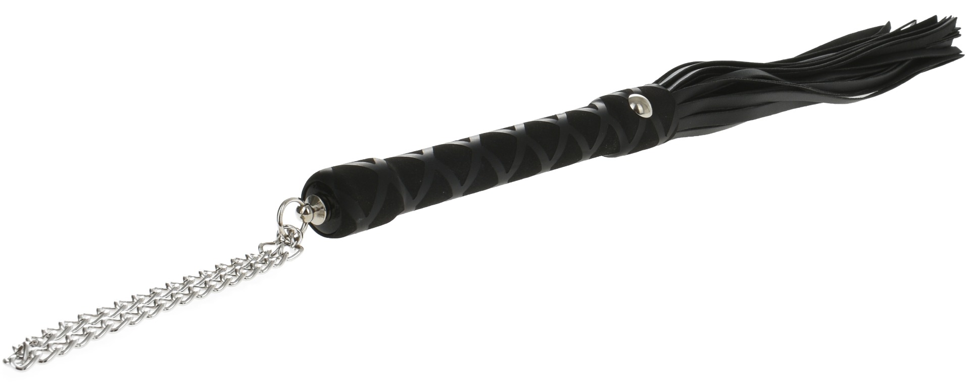 Bici Glam, Piele Ecologica cu Lant, Negru 40 cm, Nr. 2, Erotic24.ro