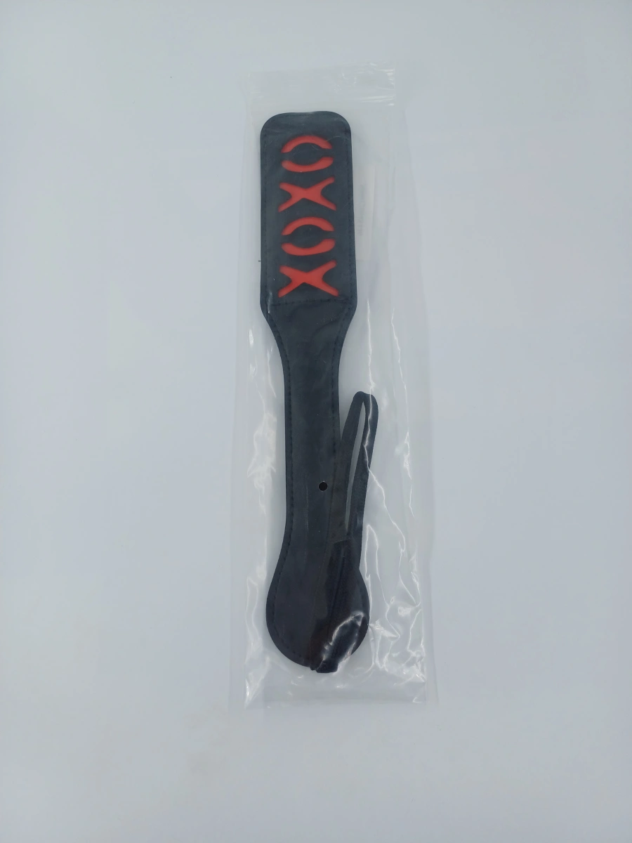 Padela Rigida XOXO, Negru/Rosu, Nr. 2, Erotic24.ro