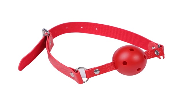 Calus Silent cu Bila din ABS, Rosu, Passion Labs, #1, Erotic24.ro