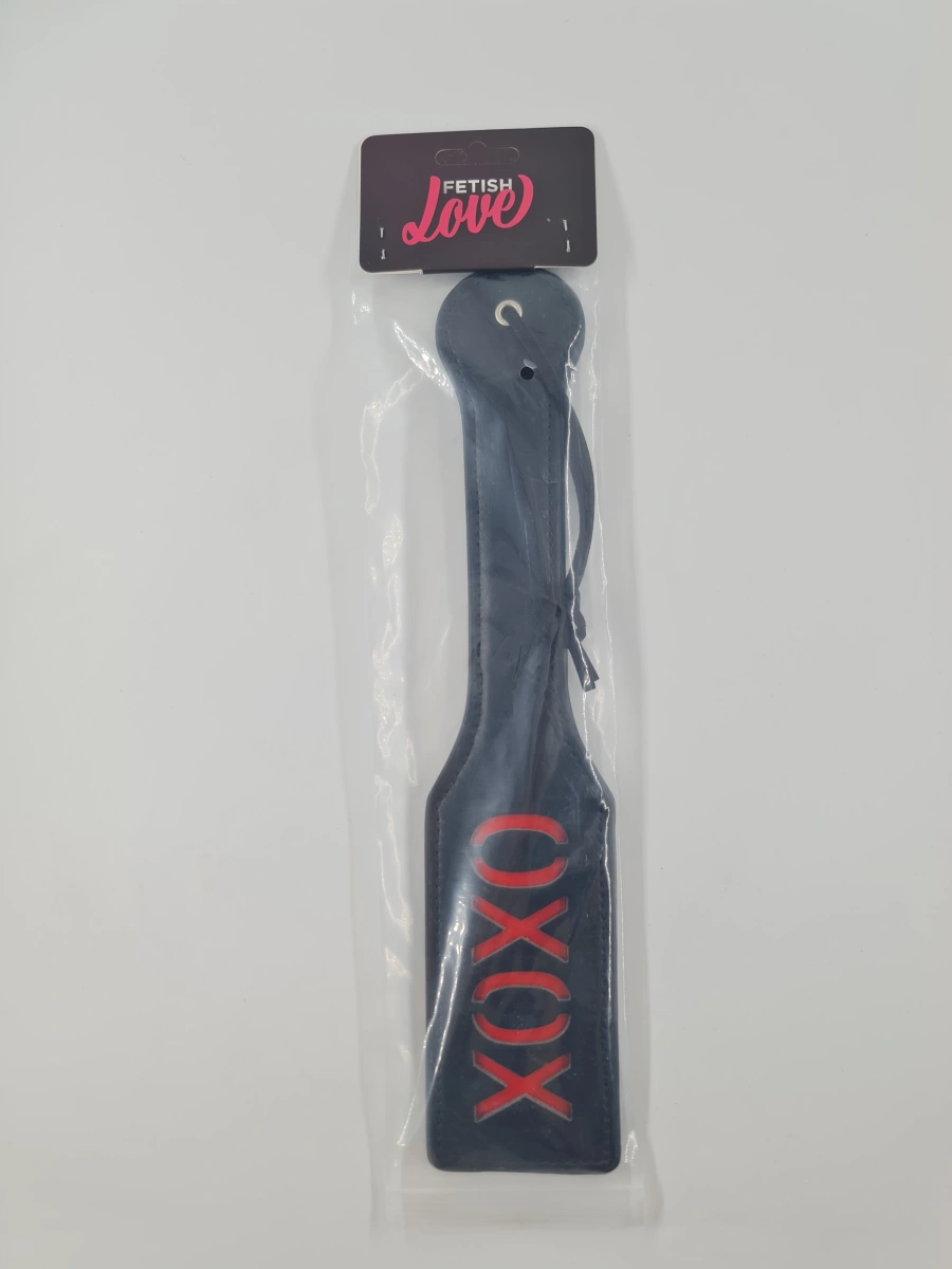 Padela Rigida XOXO, Negru/Rosu, Fetish Love, Nr. 3, Erotic24.ro