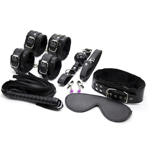 Set BDSM Lust 7 Piese, Negru, Guilty Toys, #2, Erotic24.ro