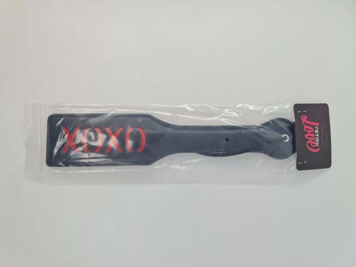 Padela Rigida XOXO, Rosu/Negru, Fetish Love, Nr. 2, Erotic24.ro