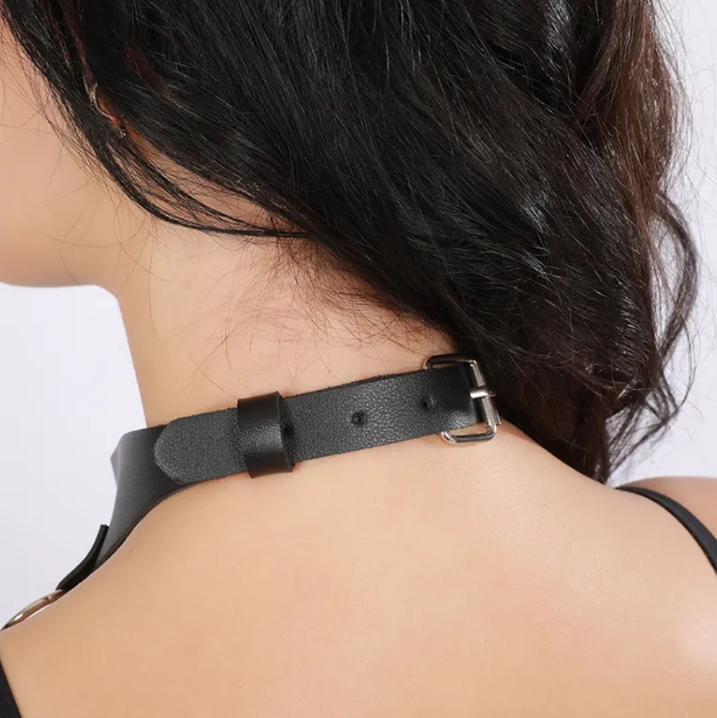 Harness  Chest Armor, Piele Ecologica, Negru, S-L, Passion Labs, #4, Erotic24.ro