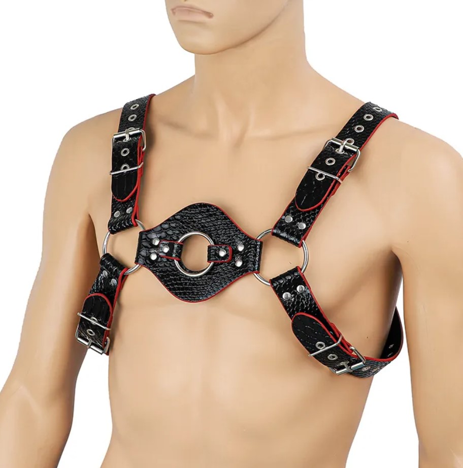 Sistem Chest Harness pentru Barbati, Negru, S-L, JGF Lingerie, #1, Erotic24.ro