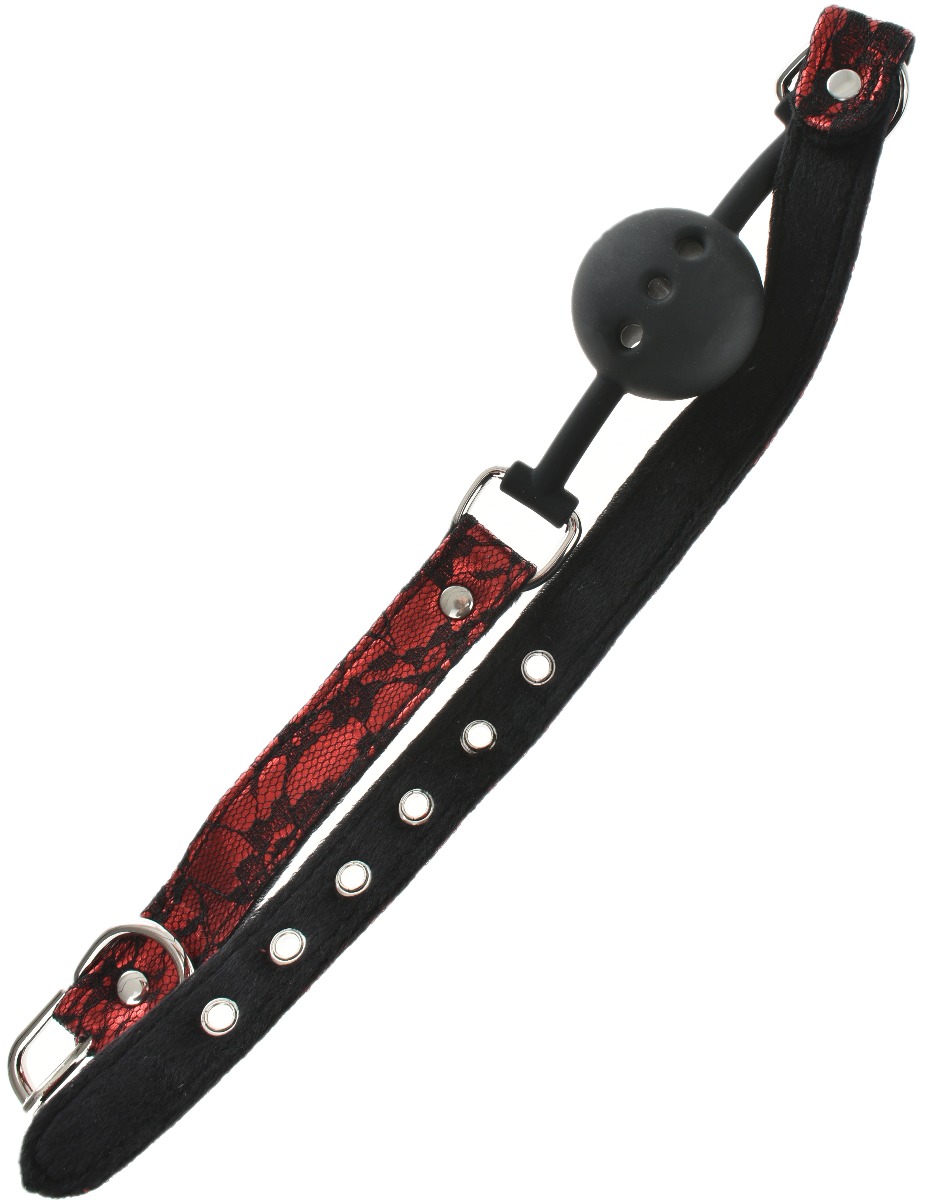 Calus Deluxe cu Bila din Silicon, Rosu/Negru, Mokko Toys, Nr. 2, Erotic24.ro