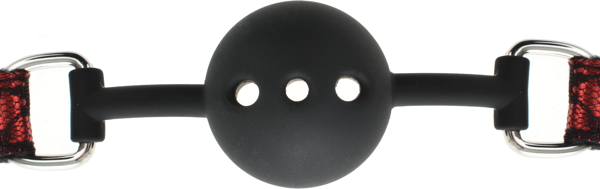 Calus Deluxe cu Bila din Silicon, Rosu/Negru, Mokko Toys, Nr. 3, Erotic24.ro