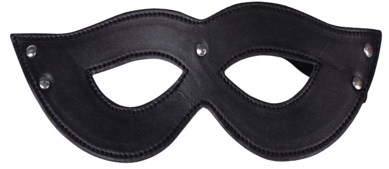 Masca Sexy din Piele Ecologica, Negru, Passion Labs, #1, Erotic24.ro