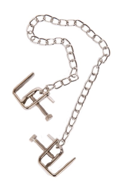 Clame Reglabile pentru Sfarcuri cu Lant, Guilty Toys, Nr. 3, Erotic24.ro