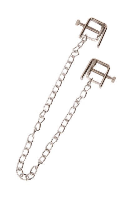 Clame Reglabile pentru Sfarcuri cu Lant, Guilty Toys, Nr. 2, Erotic24.ro