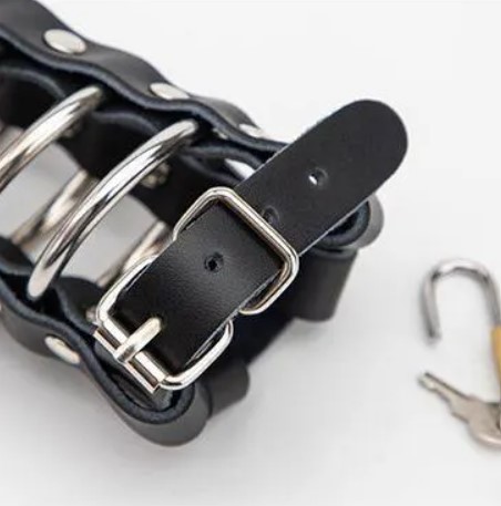 Cusca de Castitate Don't Escape, Negru, Mokko Toys, #3, Erotic24.ro