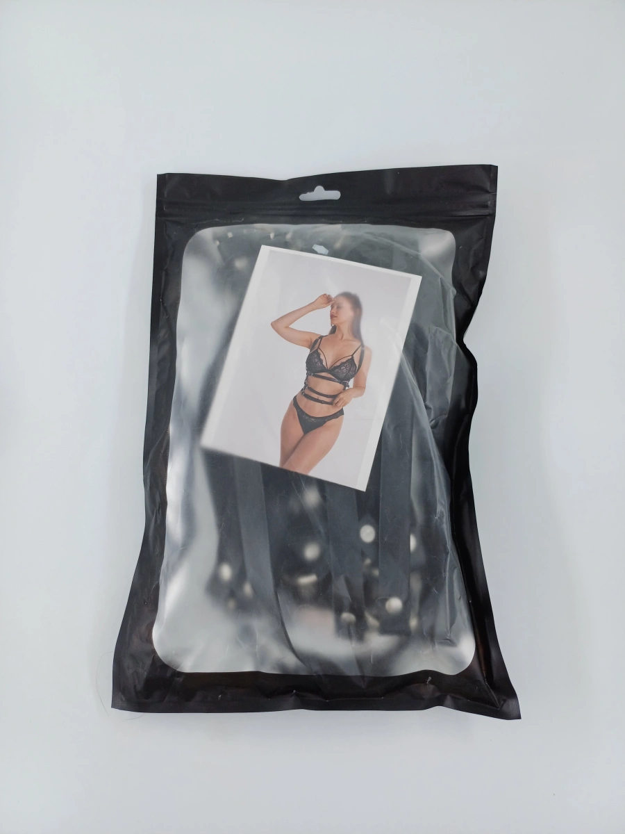 Sistem Harness Seductive Straps, Piele Ecologica, Negru, S-L, #4, Erotic24.ro